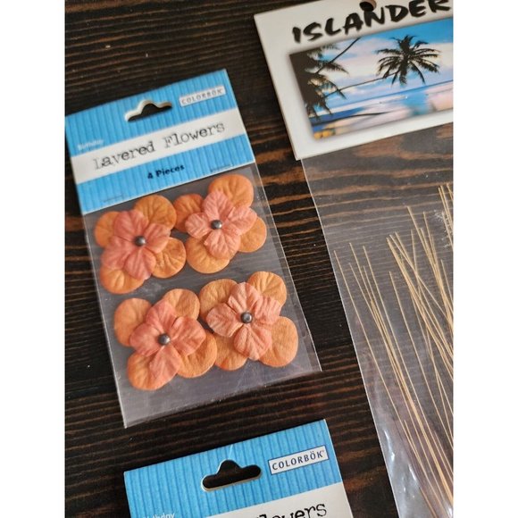 LOT - Journal Scrapbook Embellishments Flowers & Plants 3D Retired New #25 - Picture 2 of 12